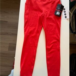 Spyder Vibrant Red Kids Leggings